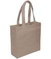 BR201 Brand Lab Everyday Square Canvas Tote Bag Mushroom colour image